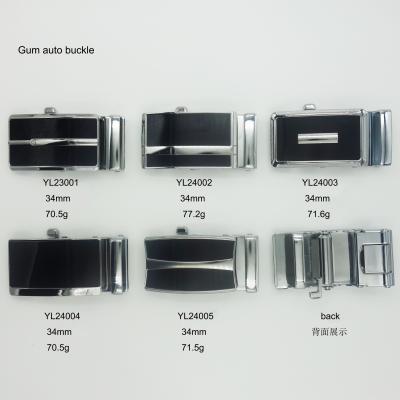 China As Shown Or Customized Can Be Customized Black Zinc Alloy Buckle Gum 34MM Automatic Belt Buckle Business Automatic Belt Buckle for sale