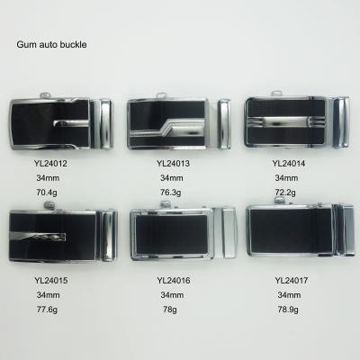 China As Shown or Customized Men's 34MM Zinc Alloy Black Automatic Buckle Business Belt Buckle Gum Automatic Belt Buckle for sale