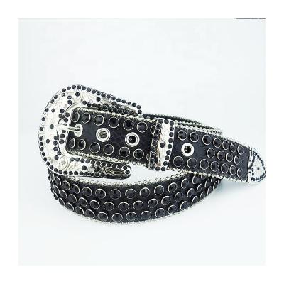 China Shiny Hot Sale Products Gift Men's Rhinestone Belt Fashion Cowboy Bling Western Belts for sale