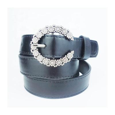 China Good Gift Reputation Made In China Sales Fashion Waist PU Women Leather Belt for sale