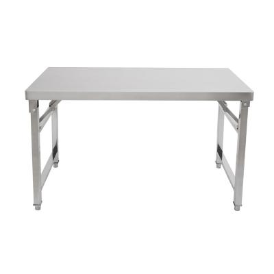 China Backsplash Custom Stainless Steel Workbench Kitchen Table for sale