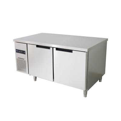 China Single-temperature stainless steel tabletop kitchen refrigeration machine energy-saving meat and fruit preservation for sale