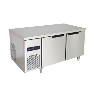 China Single-temperature stainless steel tabletop kitchen refrigeration machine energy saving food preservation for sale