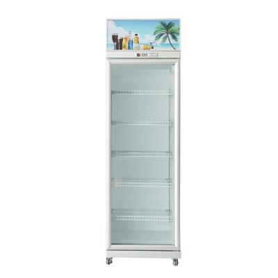 China Single-temperature Beer Cabinet Display Cabinet Hot Selling Transparent Glass Commercial Beverage Refrigeration Equipment for sale