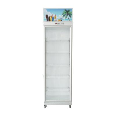 China Single-temperature Beer Cabinet Display Cabinet Hot Selling Transparent Glass Commercial Beverage Refrigeration Equipment for sale