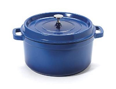 China Sustainable New Design 24cm Die Cast Aluminum Nonstick Round Casserole Pot for sale