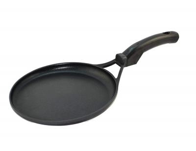 China Sustainable Die Cast Aluminum Non-Stick Pizza Frying Pan With Induction Bottom for sale