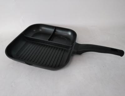 China Durable Cast Aluminum Non Stick Multi Square Grill Pan With Induction Bottom for sale