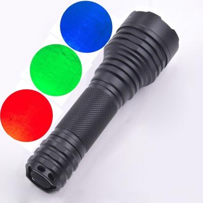 China 450nm 530nm 650nm Multi Band Exploration Portable Light High Power Rechargeable Tactical Flashlight for Hunting Beekeeping Fishing for sale