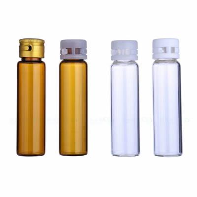 China 5ml 10ml Medical Clear Glass Oral Liquid Bottle With Pharmaceutical Cap Tamper Evident Syrup For Liquid Supplement Medical Use for sale