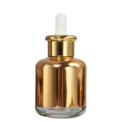 China Good Quality Refillable Personal Care Shoulder Sleeve Bottle Glass Dropper Essential Oil Bottle Subbottling for sale