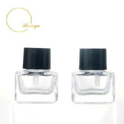 China Empty Personal Care Perfume Bottles Sample Bottle 5ml Square Perfume Bottle High End Portable Small Glass Subpack for sale