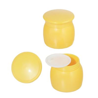 China Hot Sale Yellow High-grade Empty Opaque Skin Care Products Sample Personal Care Cosmetics Plastic Cream Sub Bottle for sale