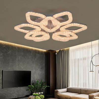 China Outdoor mounted modern fancy decoration lighting villa living room surface mounted remote control led ceiling lamp for sale