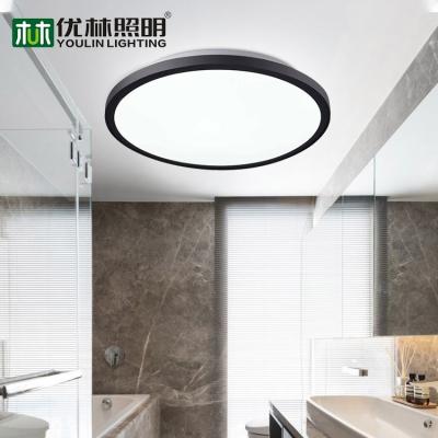 China Super Slim Surface Mounted Three Proof Ceiling Lamp Four Color Optional Exterior Mounted Led Ceiling Light for sale