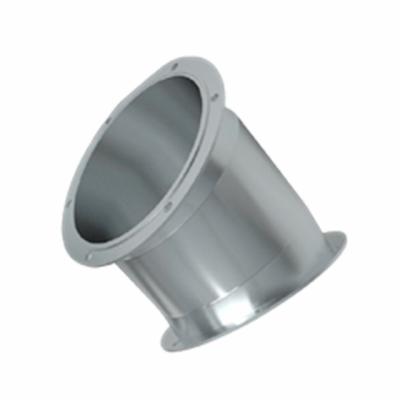 China Construction High Quality 45 Degree Elbow Spiral Ventilation Fittings Galvanized Steel 45 Degree Elbow for sale