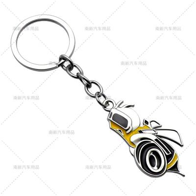 China Beautiful And Durable Customized 3D Car Metal Fashion Creative Bee Badge Double Sided Logo For Dodge Key Chain Car Key Chain Pendant for sale