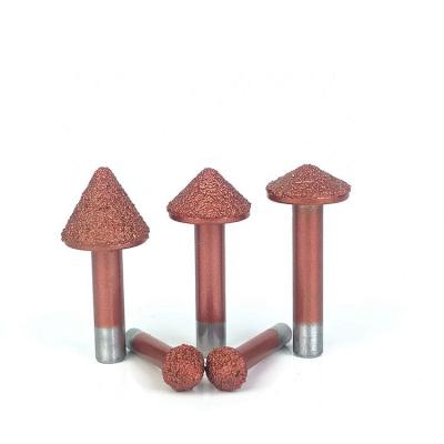 China CNC Stone Cutting Engraving Milling Bit, Diamond End Mill Bit Cutters for 3d CNC Relief Roughing Milling Letter for sale