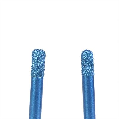 中国 Milling and Cutting 10/12mm Diamond Stone Engraving Bit Straight Knife Flat Head Stone Deburring Tool 販売のため