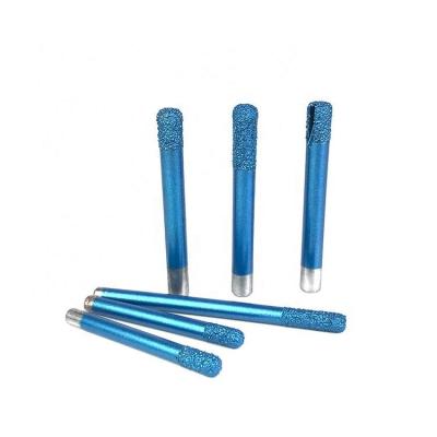 Cina Flat Bottom Straight Vacuum Milling And Cutting Welded Stone Bits Diamond Burrs Router Bits Cutting Tools in vendita