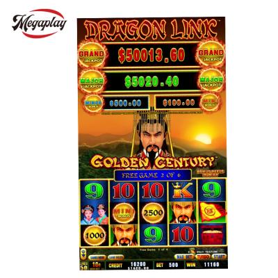 China High Performance 43 Inch 8 In 1 Fire Link Curved Touch Screen Vertical Dragon Link Game Board For Final Sale for sale