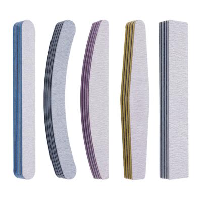 China Korean High Quality Nail File OEM Logo Double Side Accept Colorful Emery Board Zebra Nail File beauty nail salon for sale