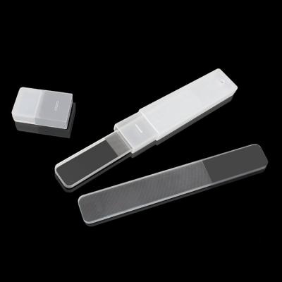 China Professional Customized Durable Plastic Crystal Glass Nail File Color Nail Polishing Tool for sale