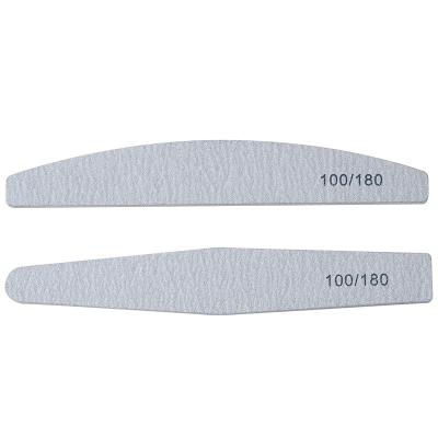 China Nail Care Zebra Nail File 240 Half Moon 100/100 Sand Paper Professional Nail File for sale