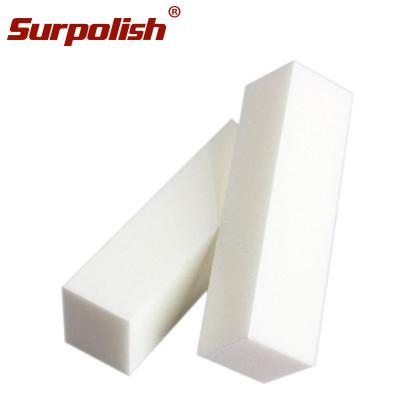 China Grinding Edge 10pcs/bag 100/180 180/240 4 Way Sponge Polish Buffer Disposable Nail Salon Buffer for sale