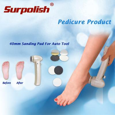 China Pedicure Service Sanding Disc 40mm Grit 80 For Dead Hard Skin Callus for sale