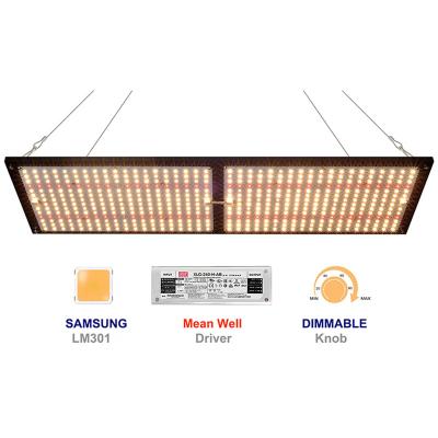 China Button Dimming LED Panel Samsung Led Grow Light Full Spectrum Led 240W Samsung lm281B lm301b lm301h with 660nm IR PCB Far Red UV Panel for sale