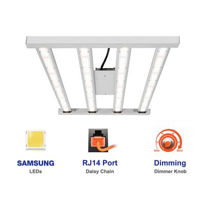 China CrxSunny FC4800 450w Ac100-227v Dimming RJ Port Wire Grow Lights Original Manufacturer Samsung LM301B Grow Light Bar With Dimmable+RJ14 Port Driver for sale