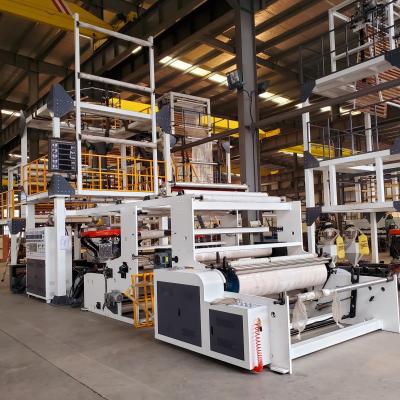 China HDPE meerlagige geblazen film extruderingsmachine Lijn Co Extrusie geblazen film Te koop