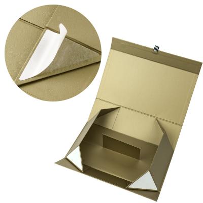 China China Supplier High Quality Recyclable Black Color Customized Foldable Cardboard Paper Rigid Box For Gift for sale