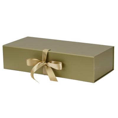 China Hot Sale Recyclable Ribbon Decoration Packing Box Cardboard Rigid Paper Packaging Jewelry Gift Boxes Wholesale for sale