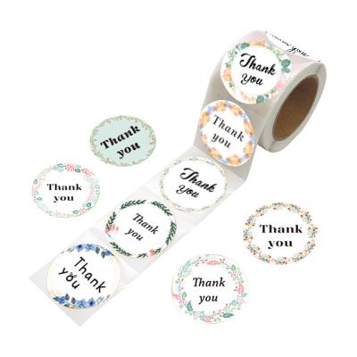 China Good Quality Candle Custom Your Own Design And Color Self Adhesive Thank You Label Stickers for sale