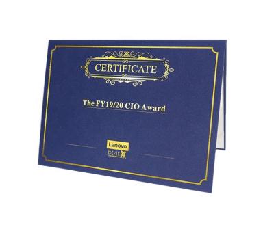 China Wholesale Custom Leather School Office File Folder Graduation Degree Certificate Cover for sale