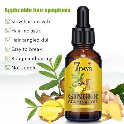 China Nature Ginger Hair Growth Oil Massage Loss Prevention Ginger Oil for sale