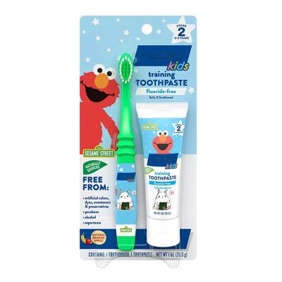 China Foldable Brand New Wholesale Brand New Fluoride Free OEM Toothbrush Toothpaste Clean Set Logo for sale