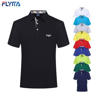 China Anti-wrinkle Digital Printing Men's T-shirts Anti-wrinkle Polyester Cotton Polo QUICK DRY Men's Polo Shirts for sale