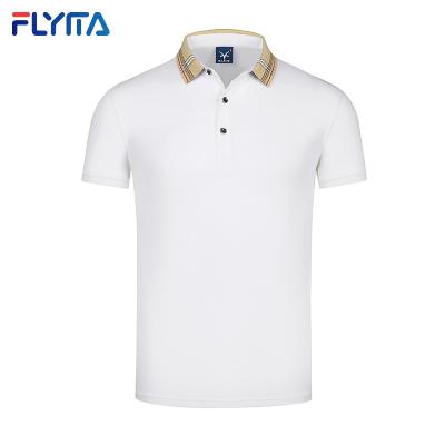 China Anti-wrinkle Pique Polo T-shirts 100% Cotton Plus Size Short Sleeve Mens Golf Polo Shirts Custom Logo POLO Shirt for sale