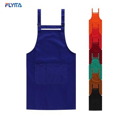 China Comfortable High Quality Waterproof Aprons For Adults Restaurant Advance Cotton Aprons Hairdresser Custom Logo Apron for sale