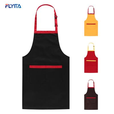 China Canvas Apron Polyester Canvas Garden Cotton Aprons Waterproof Kitchen Comfortable Custom Logo Material Wholesale for sale