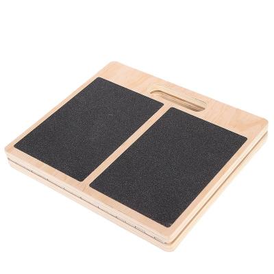 China Durable Custom Professional Adjustable Wooden Slant Calf Stretch Board Slant Board for sale