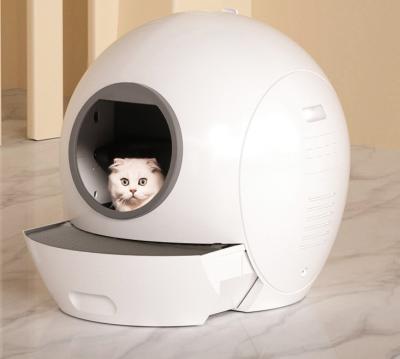 China Fast Delivery Automatic Cat Litter Box Self Cleaning Trash Bin Sustainable For Cats Trash Automatic Cat for sale