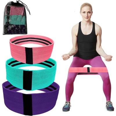 China High Elastic Strength Fabric Legs And Glutes Resistance Bands Gym Sets Resistente Bands For Women And Men Hip Circle for sale