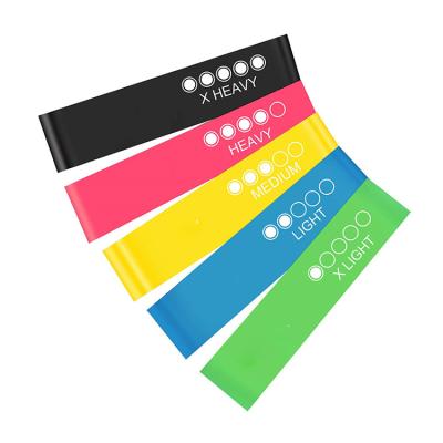 China High Elastic Force Resistance Exercise Skin-Friendly Loop Bands Fitness Resistance Bands With 5 Different Resistance Levels for sale