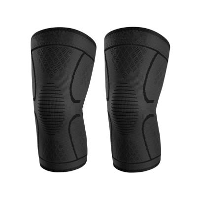 China High Elastic Strength Factory Amazon Crashproof Basketball Leg Brace Compression Support Gym Weightlifting Anti-Slip Knee Sleeve for sale