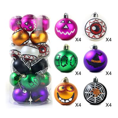 China Popular Christmas Gift Halloween Party Decoration Ball Haunted House Festival Mall Stage Layout Plating Painted Christmas Plastic Ball for sale