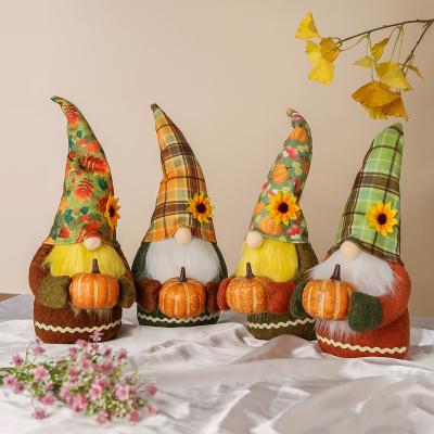 China Creative Soft Cute Faceless Doll Head Pumpkin Gnome Holiday Doll Doll Decoration for sale